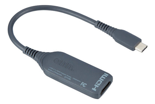 Adaptador Convertidor De Usb-c A Hdmi 4k 10cm Pc Y Movil