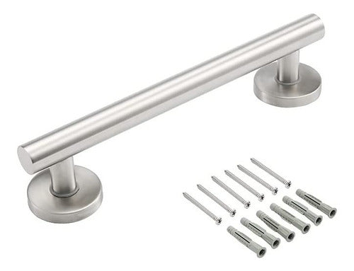 Agarradera Para Baño Soporte De Seguridad 45c Color Plateado