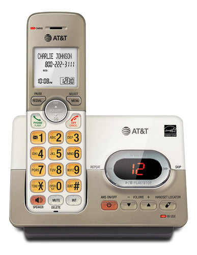 At&t - El52113 Teléfono Inalámbrico Expandible Con 3 Auriculares Con Sistema De Respuesta Y Teclas Retroiluminadas Extra