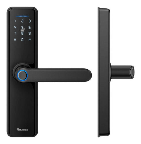 Cerradura Steren Lock-510 Digital Negra Acero Inox.