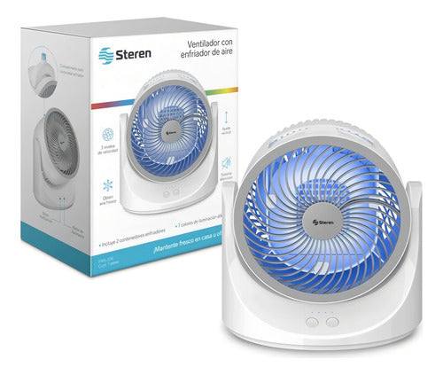 Ventilador Steren Fan-200 Escritorio 19cm Blanco 3 Aspas