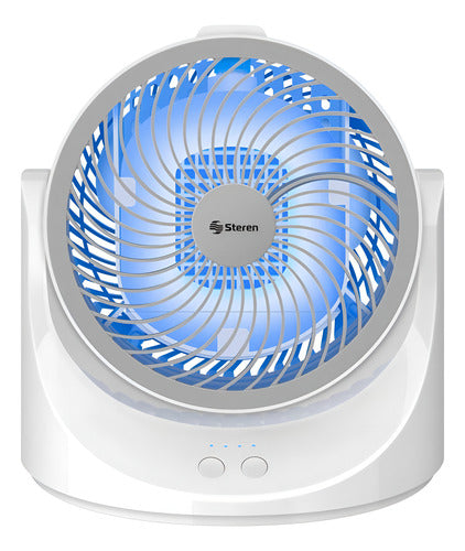 Ventilador Steren Fan-200 Escritorio 19cm Blanco 3 Aspas