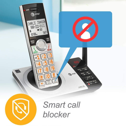 At&t Cl82207 Telefono Casa Bloqueo De Llamadas 2 Telefonos - Excelente (Reacondicionado)
