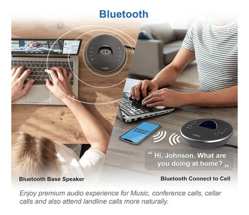 Vtech Ls6381 Telefono Inalambrico Con Bocina Bluetooth Color Negro - Excelente (Reacondicionado)