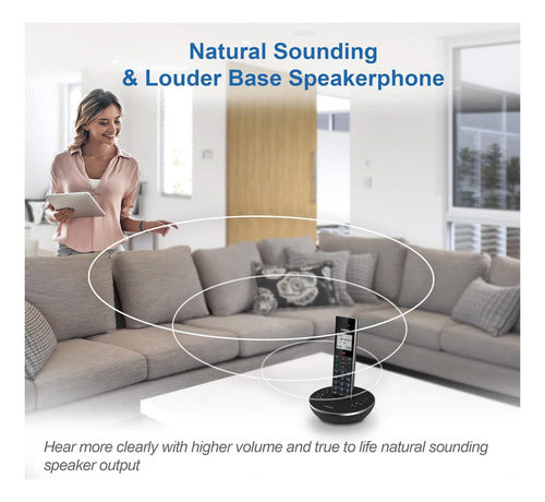 Vtech Ls6381 Telefono Inalambrico Con Bocina Bluetooth Color Negro - Excelente (Reacondicionado)