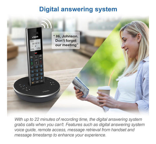 Vtech Ls6381 Telefono Inalambrico Con Bocina Bluetooth Color Negro - Excelente (Reacondicionado)
