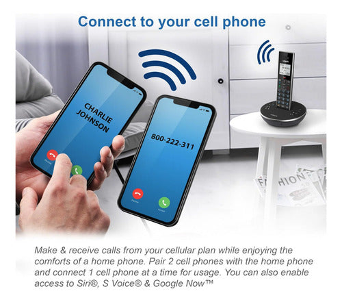 Vtech Ls6381 Telefono Inalambrico Con Bocina Bluetooth Color Negro - Excelente (Reacondicionado)