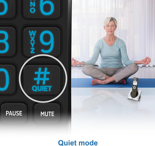 Telefono Inalambrico At&t Gl2101-1m Con Bloqueo Color Marmol Color Blanco