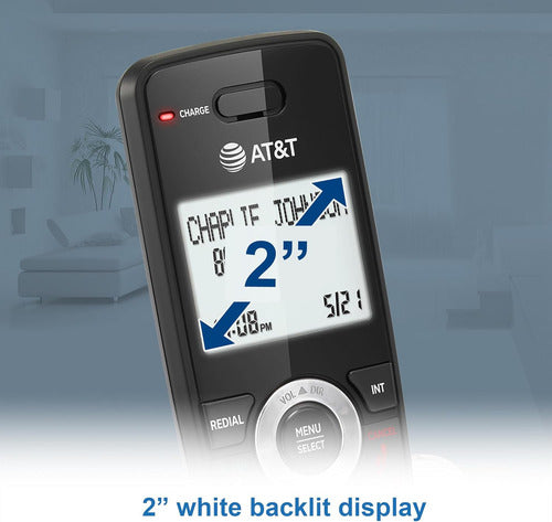 Telefono Inalambrico At&t Gl2101-1m Con Bloqueo Color Marmol Color Blanco