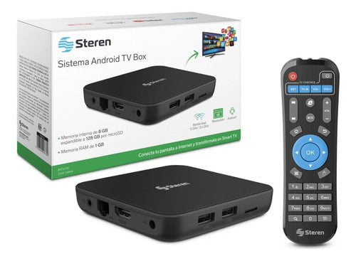 Convertidor Smart Tv Android Tv Box | Intv-110 Color Negro