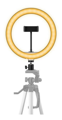 Aro De Luz Led Para Selfie Steren Mov-039 Color  Negro
