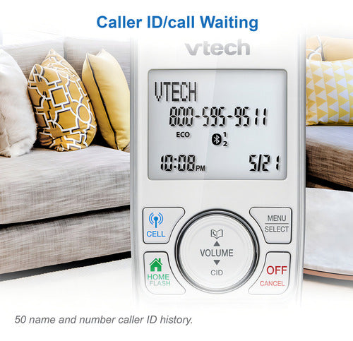 Teléfonos Inalámbricos Vtech Vs112-27 6.0 Bluetooth Con Cont