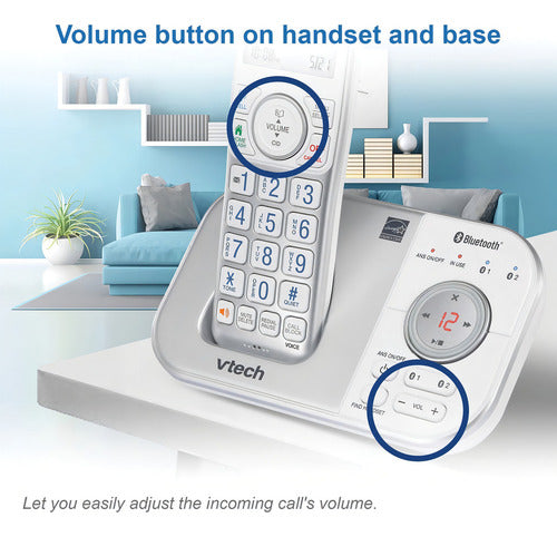 Teléfonos Inalámbricos Vtech Vs112-27 6.0 Bluetooth Con Cont