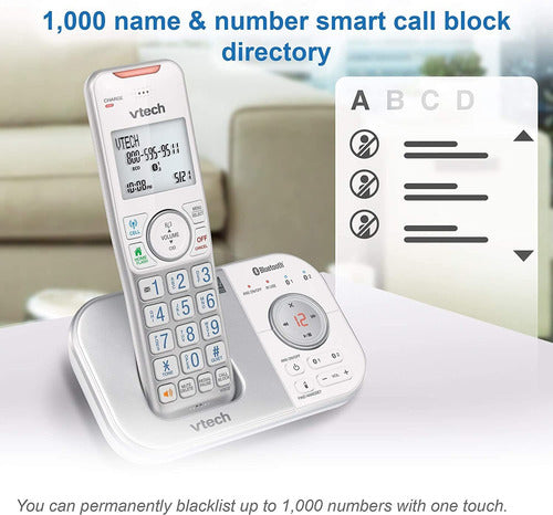 Teléfonos Inalámbricos Vtech Vs112-27 6.0 Bluetooth Con Cont