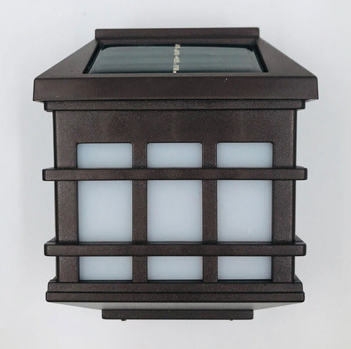 Lámpara Solar Led De Pared Exterior Negro Mate Homefits