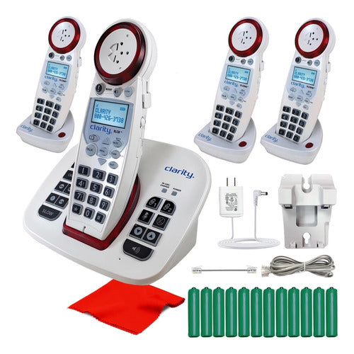 4 Telefonos Amplificados Para Linea De Casa Y Celular
