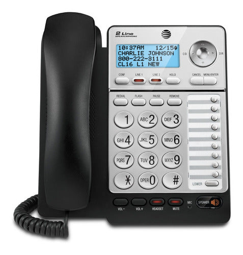 Vtech 2 Lineas Nuevo El Teléfono At&t Ml17928 Con Altavoz