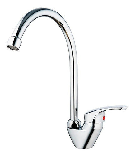 Mezcladora Homefits Cocina 10100011-021 Cromado Monomando