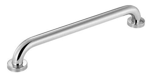 Agarradera Para Baño Soporte De Seguridad 61c Plateado Curvo