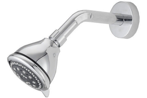 Homefits Baño 30100761-021 Regadera Redonda Cromo 5 Funcione