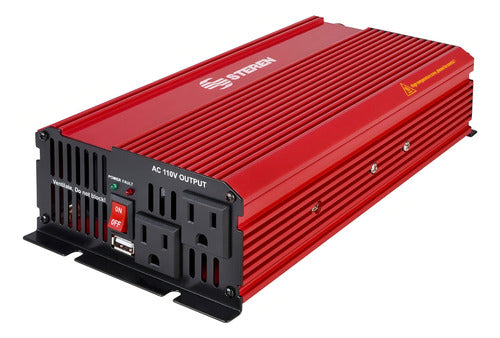Inversor De Corriente Automotriz 1000w 12 Vcc-110 Vca Steren