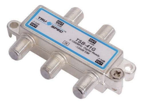 Divisor De 4 Salidas, 75 Ohms, 1 Ghz, Con Cajatsb-41g Steren