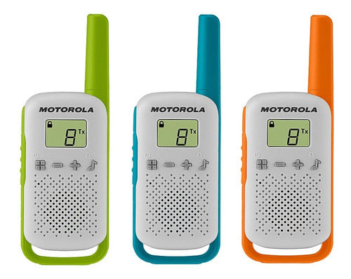Walkie-talkie Motorola Talkabout T110tp De 3 Radios Y Frecuencia Frs462-467mhzenbandauhf - Gris 127v