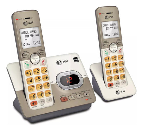 2 Telefonos At&t El52213 Con Contestadora Caja Abierta