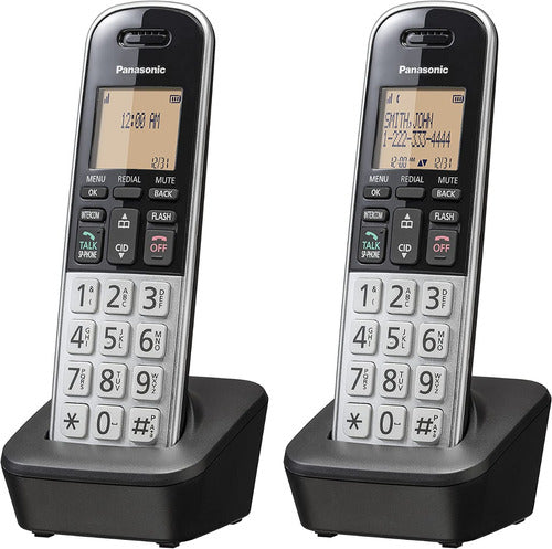 2 Teléfonos Inalámbricos Panasonic Con Bloqueo Caja Abierta