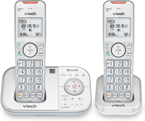2 Teléfonos Inalámbricos Vtech 6.0 Bluetooth Con Contestador