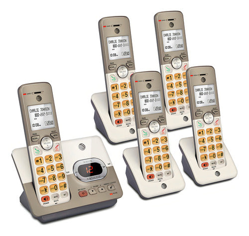 At&t - El52513 Tel Inalámbrico Expandible Con 5 Auriculares