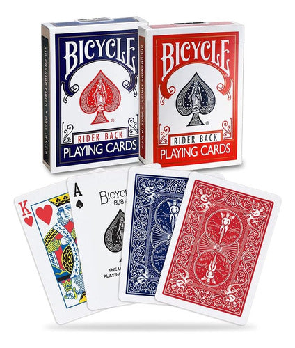 2 Paquetes De Cartas Bicycle Rider Back Barajas Poker Naipes